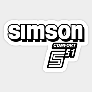 Simson S51 Comfort logo Sticker